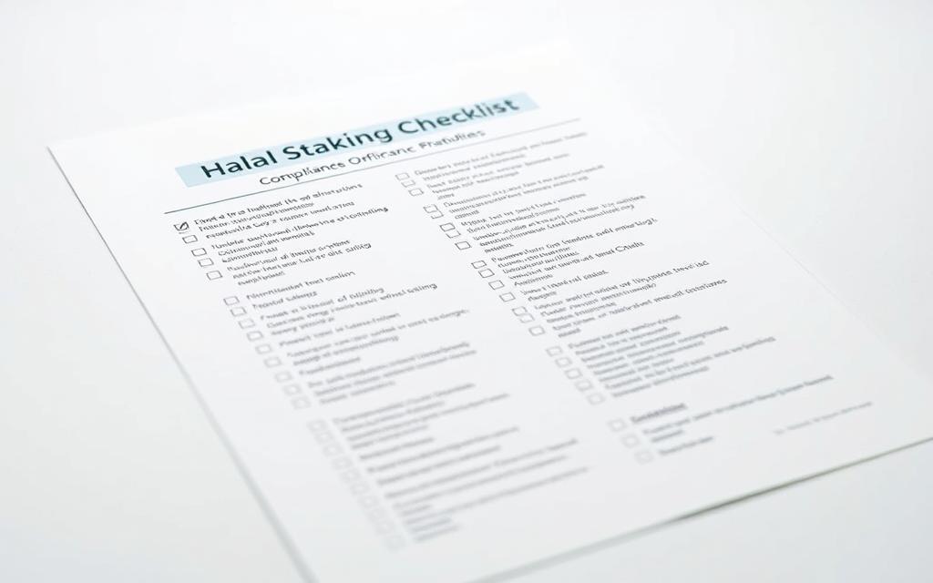 halal staking platforms compliance checklist